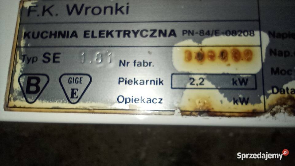 Kuchenka elektryczna AMICA 380V Tarnowo Podgórne