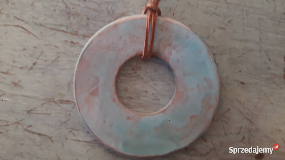 Naszyjnik ceramiczny ręcznie wykonany mazowieckie Otwock
