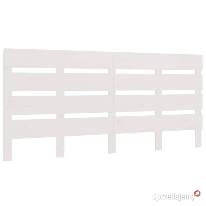 Wezgłowie łóżka białe 150x3x80 lite drewno mazowieckie sprzedam