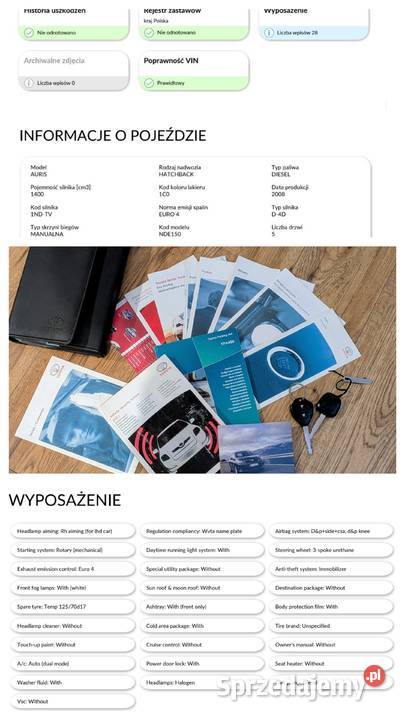 Toyota Auris 14 D4D wielofunkcyjna kierownica Bydgoszcz