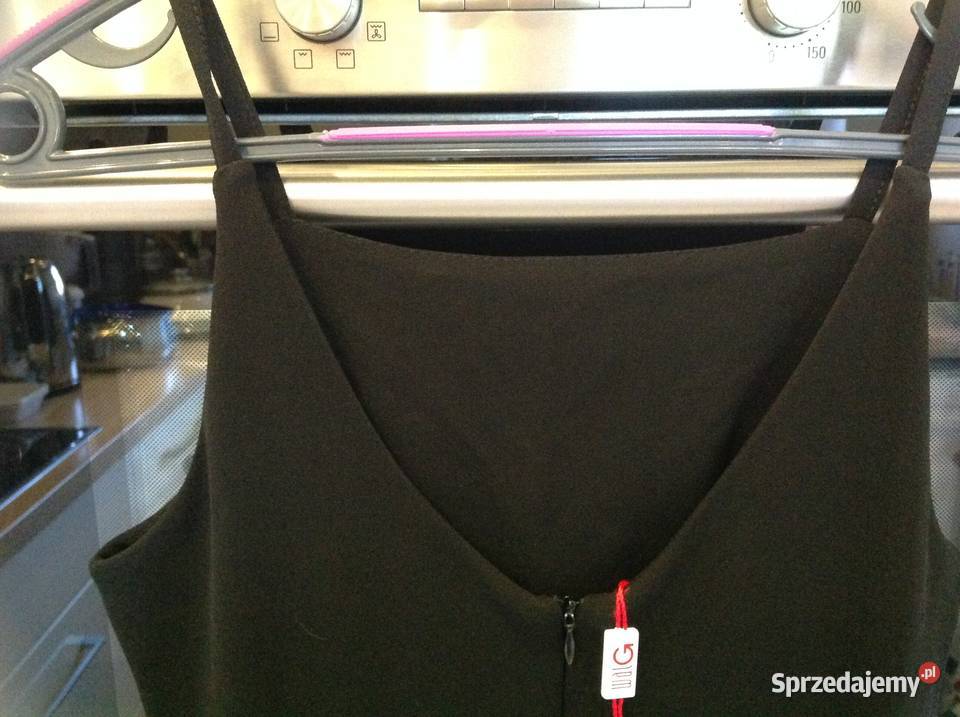 Sukienka Czarna Damska WAL G S falbana Nowa