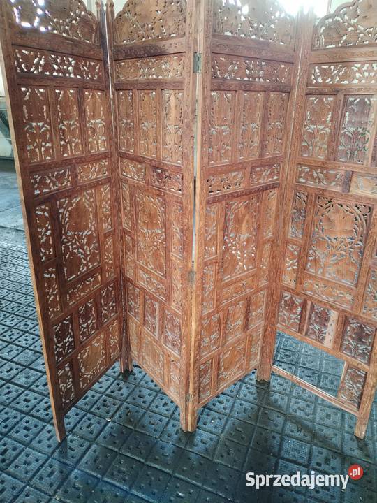 Piękne parawany Indyjski z drewna egzotycznego 180cm Legnica
