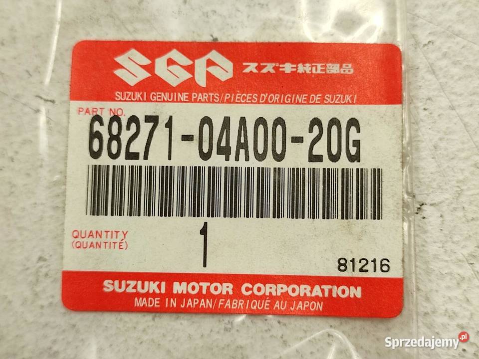 NAKLEJKA SUZUKI NA BAK SUZUKI TU250X 19971999