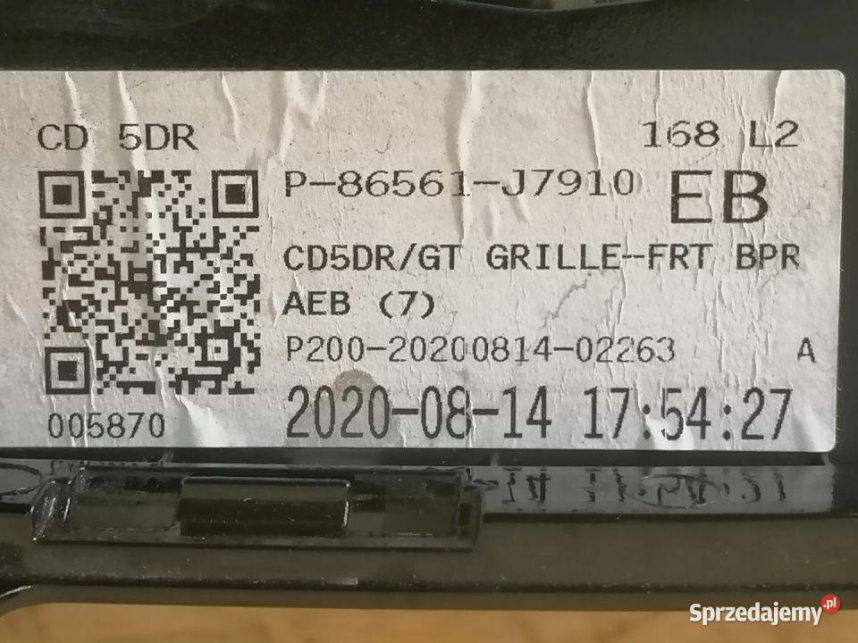 ATRAPA KRATKA W ZDERZAK KIA PRO CEED III GT 18 Pleszew