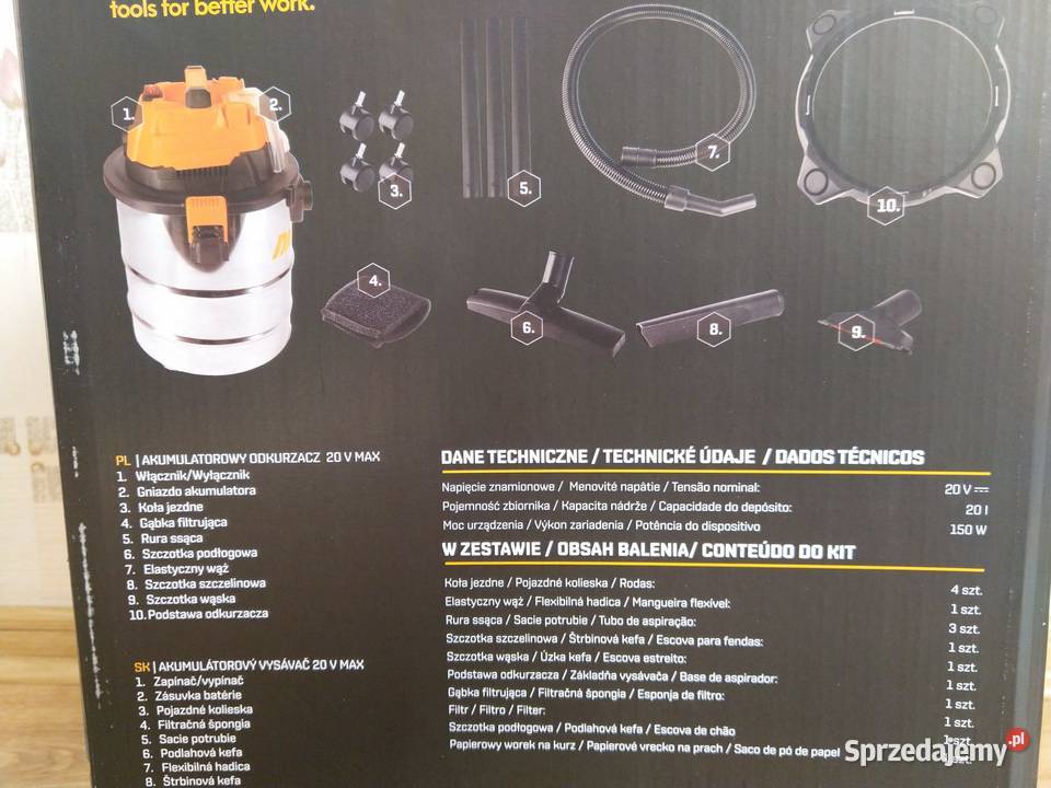 NAJTANIEJ Odkurzacz Akumulatorowy 20L Zabrze