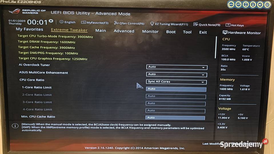 Płyta Główna AUS MAXIMUS 7 Ranger i54690 8GB 256 Poznań