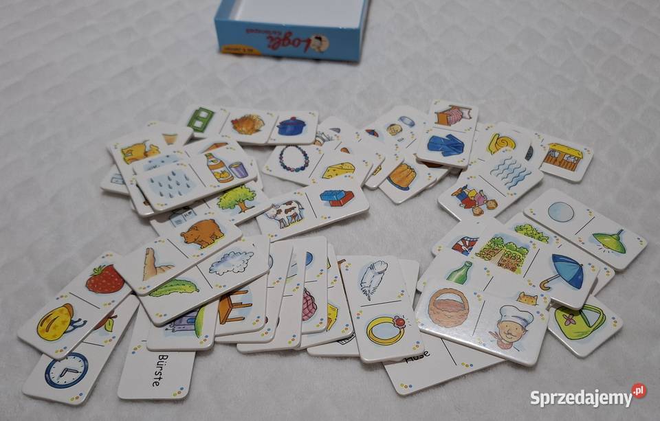 Domino obrazkowe Loewe j niemiecki Zabawka Czeladź sprzedam