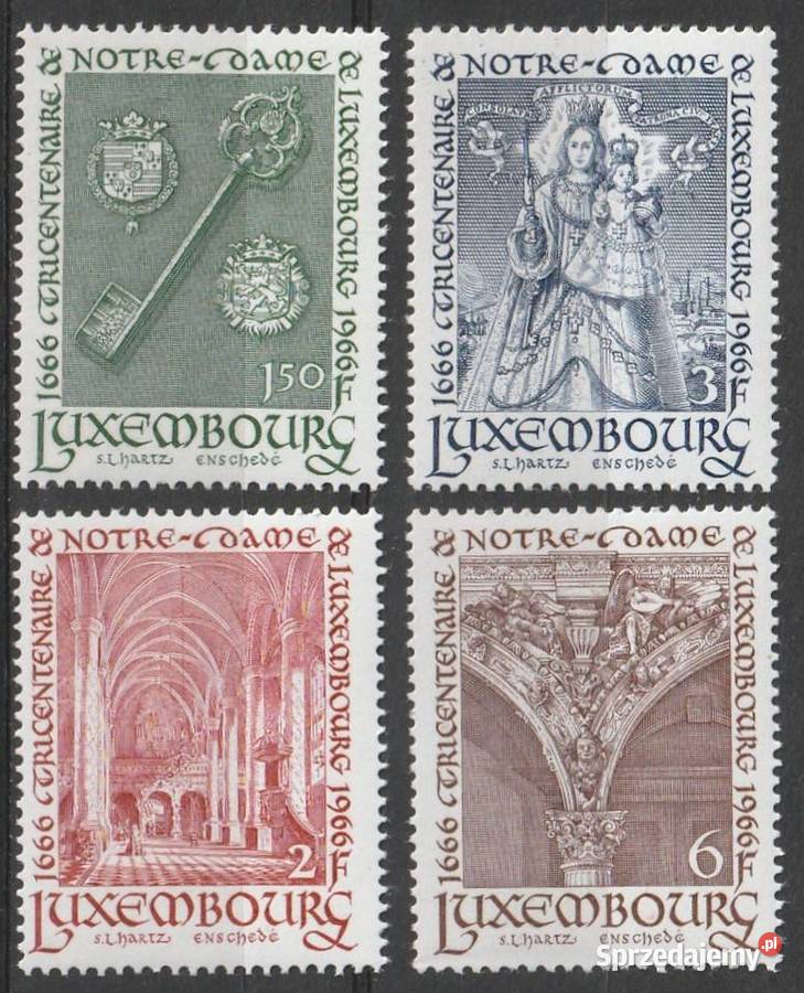 LUKSEMBURG NOTRE DAME 1966 CZYSTE Filatelistyka Łódź