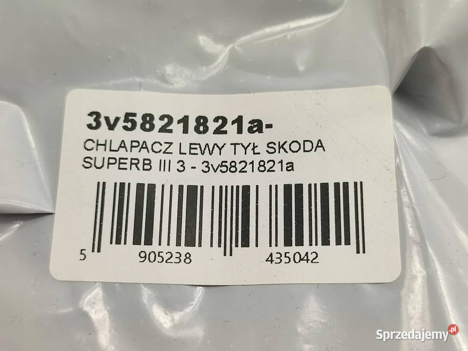 CHLAPACZ LEWY TYŁ SKODA SUPERB III 2015 lubelskie