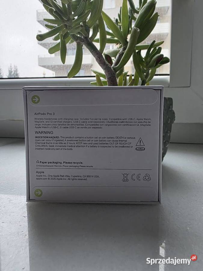 Słuchawki Apple Airpods Pro 3 Nowe Warszawa