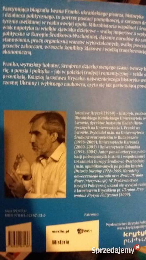 Hrycak Prorok we własnym kraju Ukraina unikatowe Warszawa