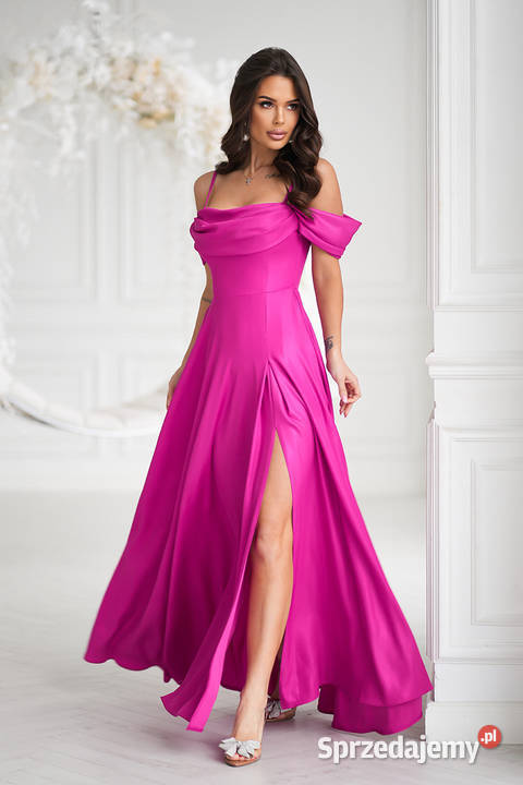 Suknia brokatowa sukienka wieczorowa druhna Damska Jelenia Góra