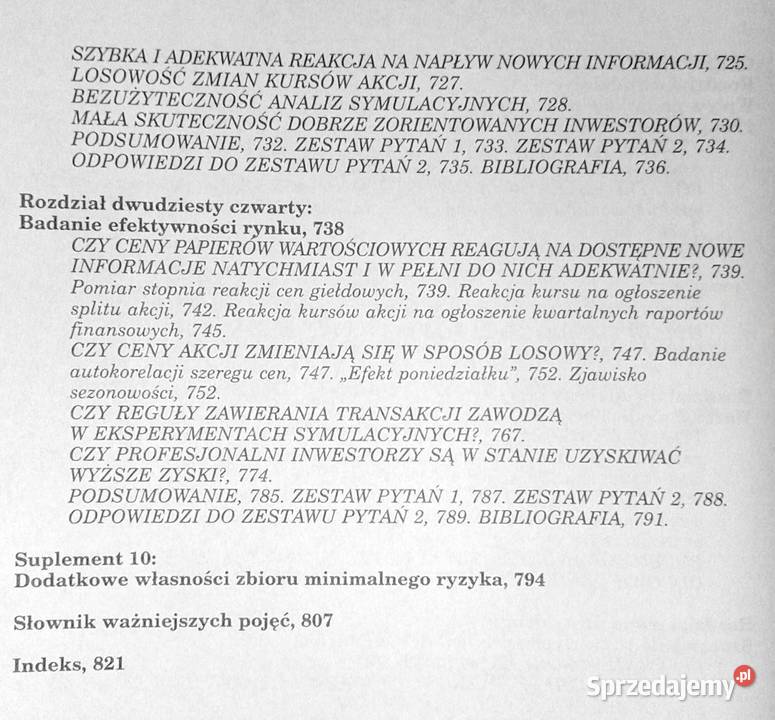 Teoria nowoczesnego inwestowania Robert A Haugen sprzedam