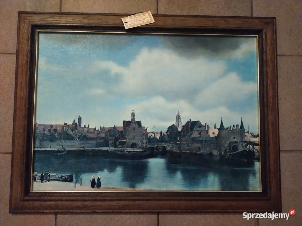 Obraz Delft Vermeer rama dąb naturalny Bydgoszcz