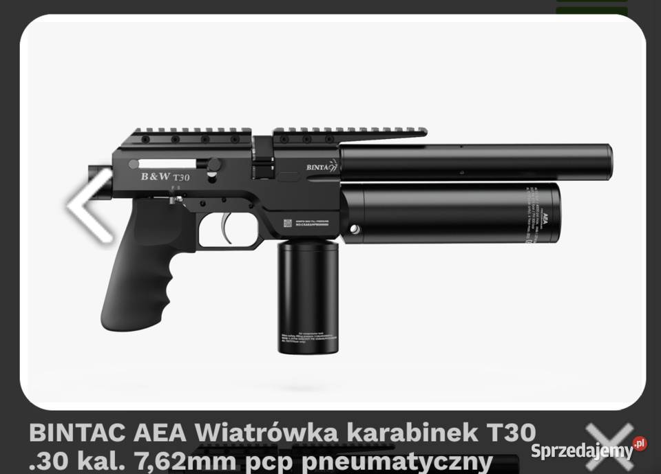 AEA BINTAC T30 KAL 762 PÓŁAUTOMAT Sport i Wypoczynek