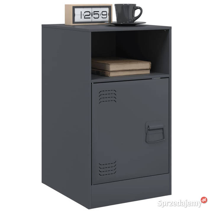 Szafka nocna antracytowa 345x39x62 stal WM841767 Warszawa