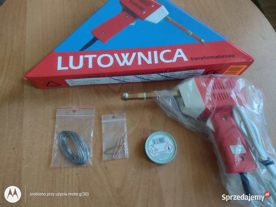 Prawdziwa lutownica ZDZ Łódź 125W Zestaw