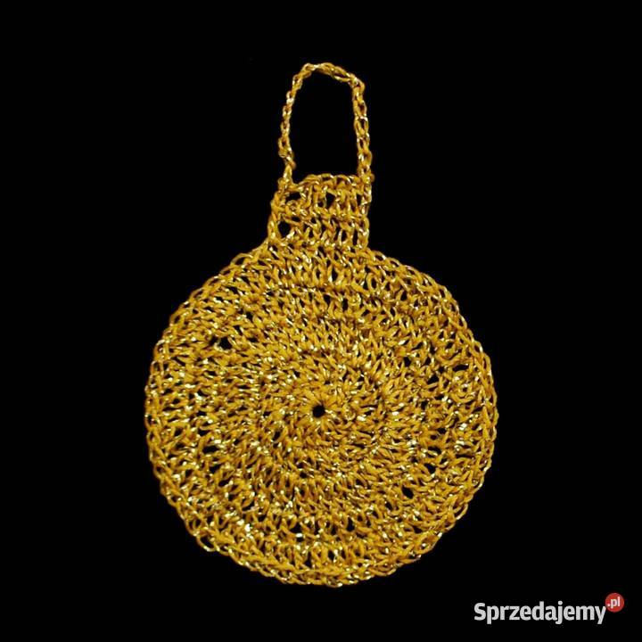 Zawieszka ozdoba szydełkowa na choinkę Bombka Kluczbork