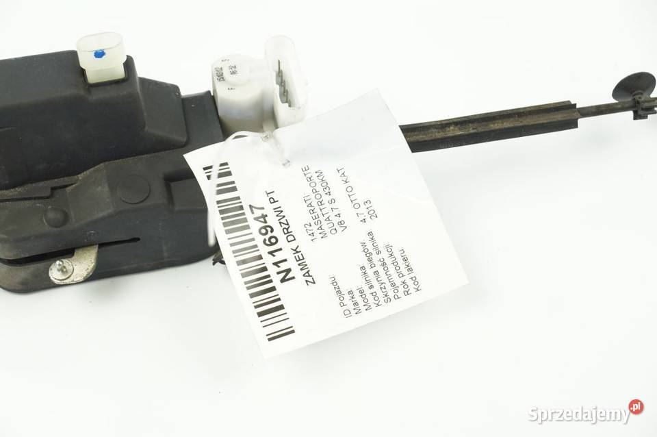 MASERATI QUATTROPORTE S ZAMEK DRZWI PRAWY TYŁ osobowe Lipno sprzedam