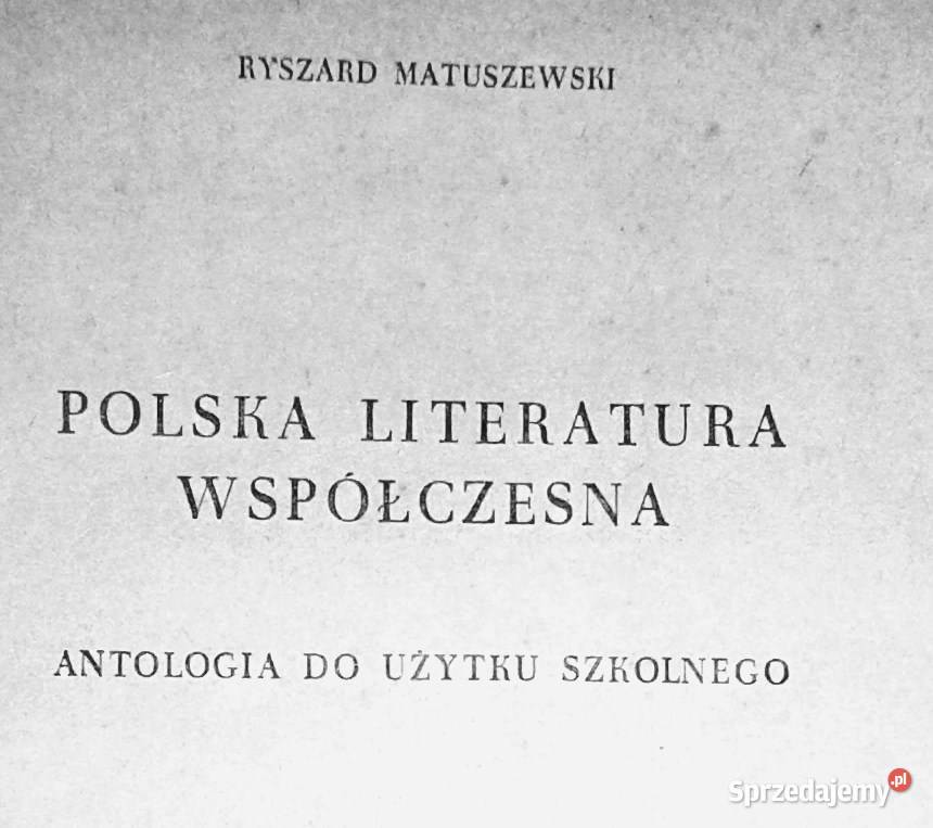 Polska literatura współczesna Ryszard Chełm