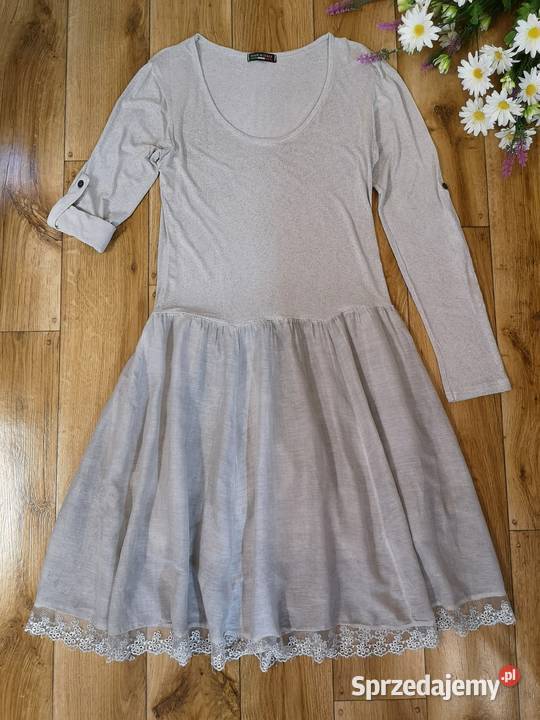 Sukienka regulowana midi rL 3840 Spódnice i sukienki