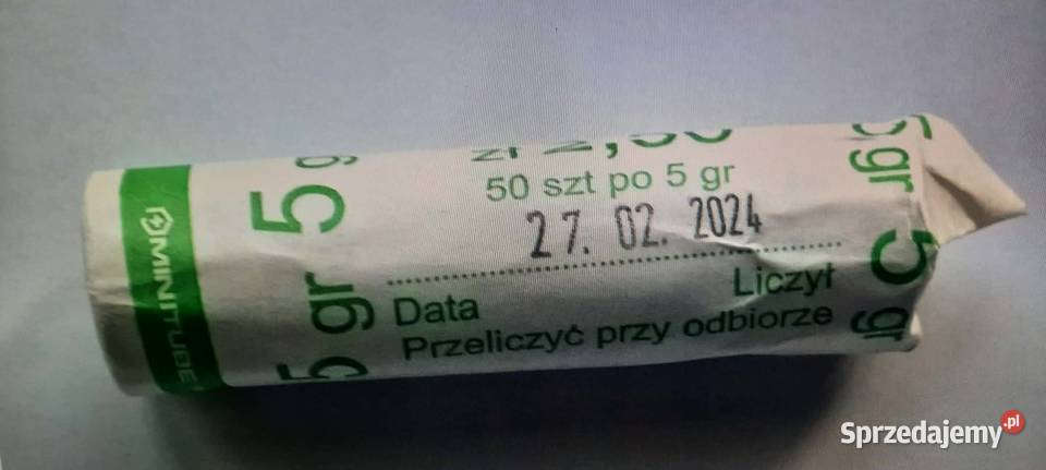 5 GROSZY 2024 ROLKA RULON BANKOWY