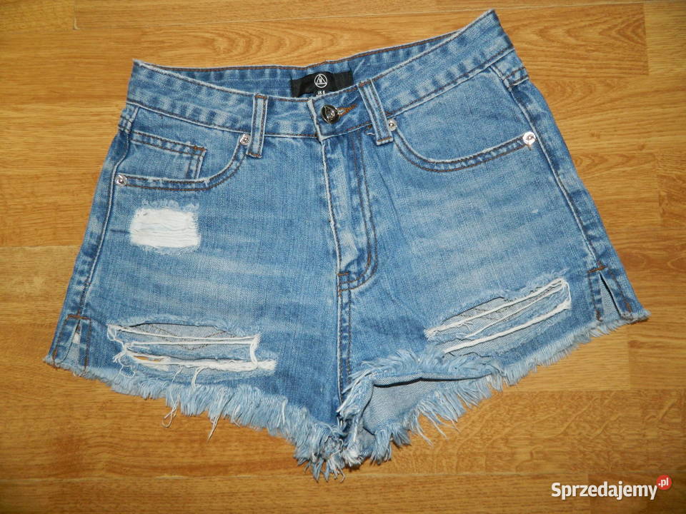 Missguided jeansowe spodenki szorty 34