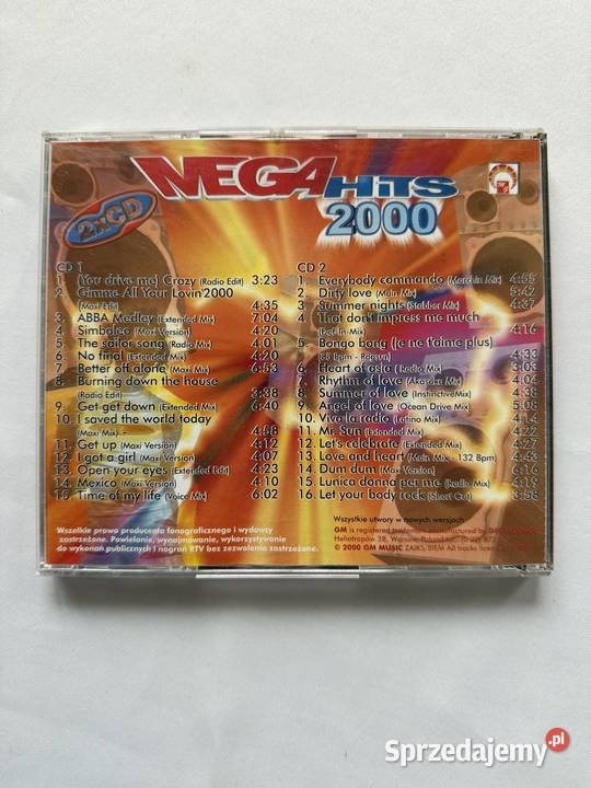 Mega Hits 2000plyta CD Lublin
