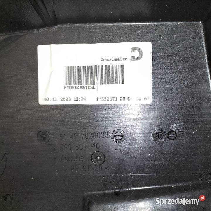 Panel wewnętrzny drzwi lewy tył z wiązką drzwi z Tapicerki samochodowe śląskie Poręba