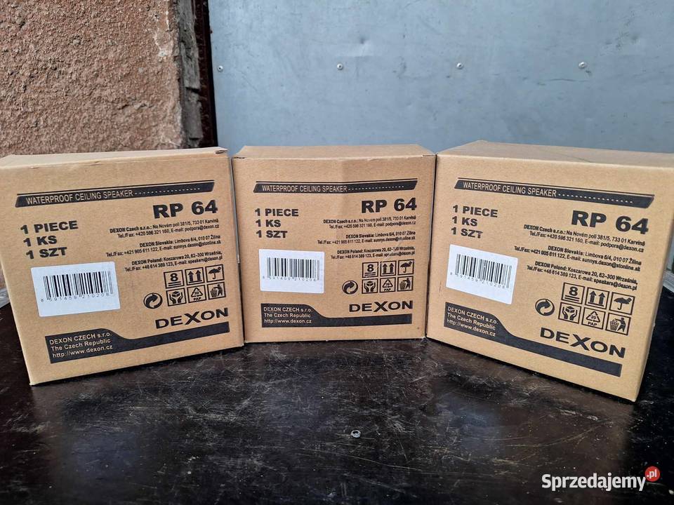 3x Głośnik sufitowy wodoodporny DEXON RP64 Kołobrzeg