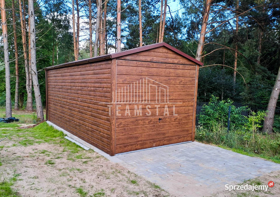 GARAŻ BLASZANY 3m x 6m poziom dwuspad TS493 blacha Koszalin sprzedam