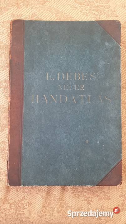 E DEBES NEUER HANDATLAS 1897r Warszawa