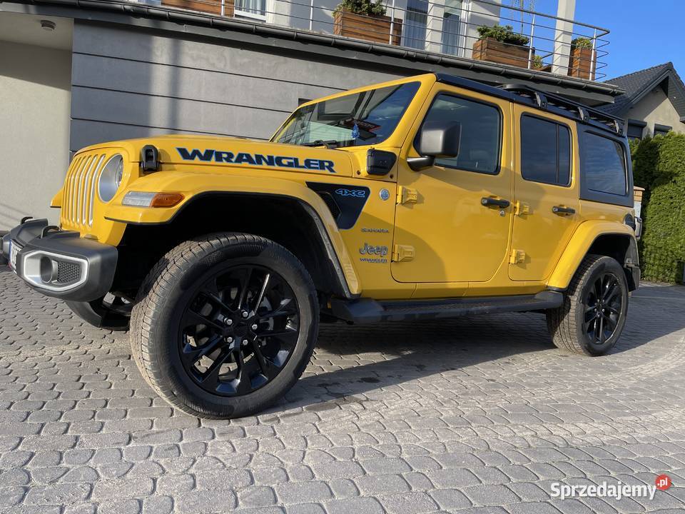 Jeep Wrangler Sahara 4XE nowy hybryda plugin wielofunkcyjna kierownica Samochody osobowe świętokrzyskie Kielce