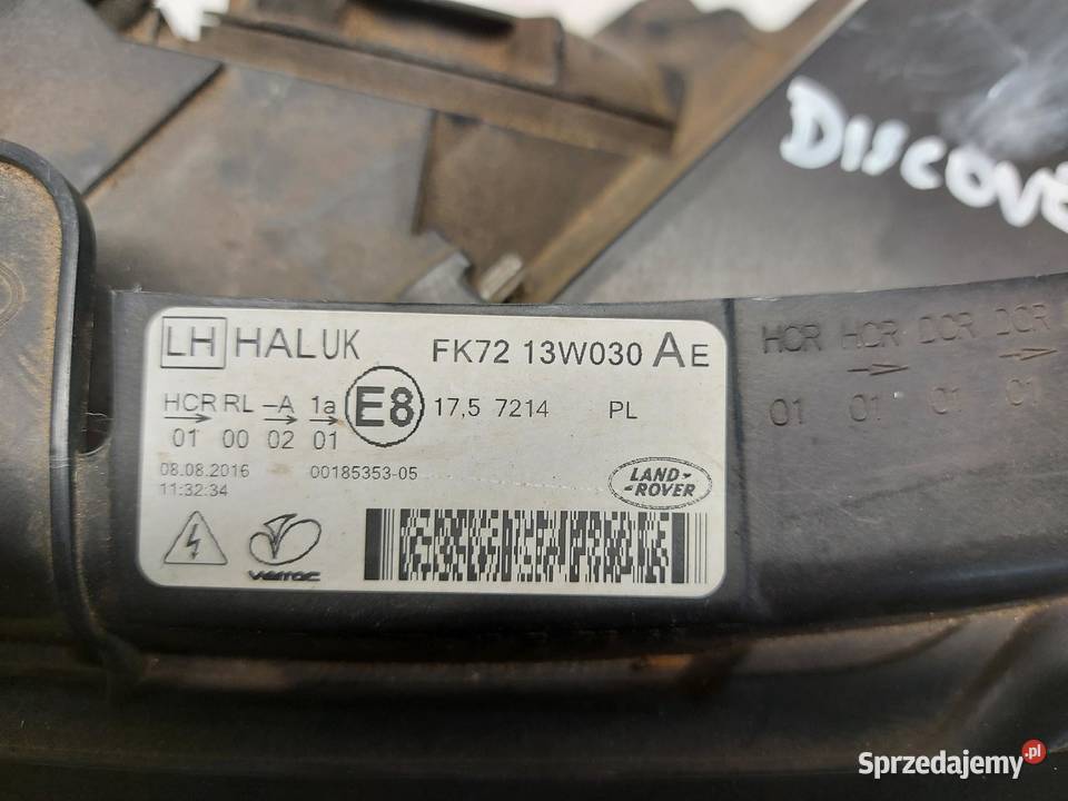 DISCOVERY SPORT L550 Lampa przód lewa RHD UK sprzedam