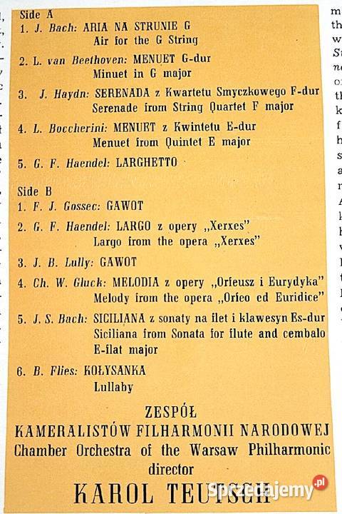 Favourite Classical Miniatures płyta z roku 1985 płyta winylowa Chełmno