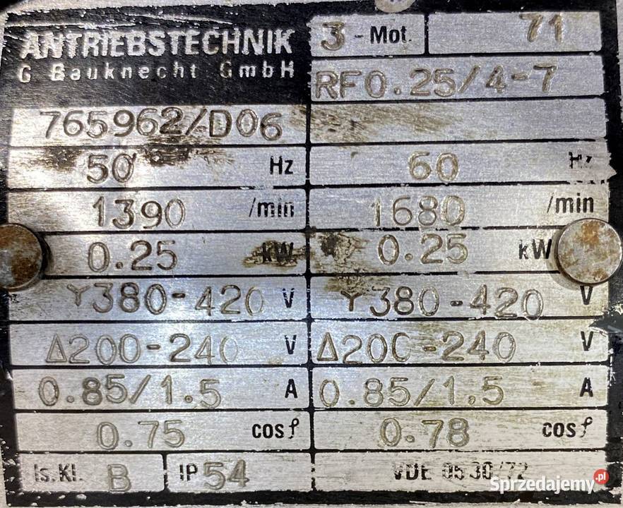 pompa 025kW 1390obr kujawsko-pomorskie Pigża