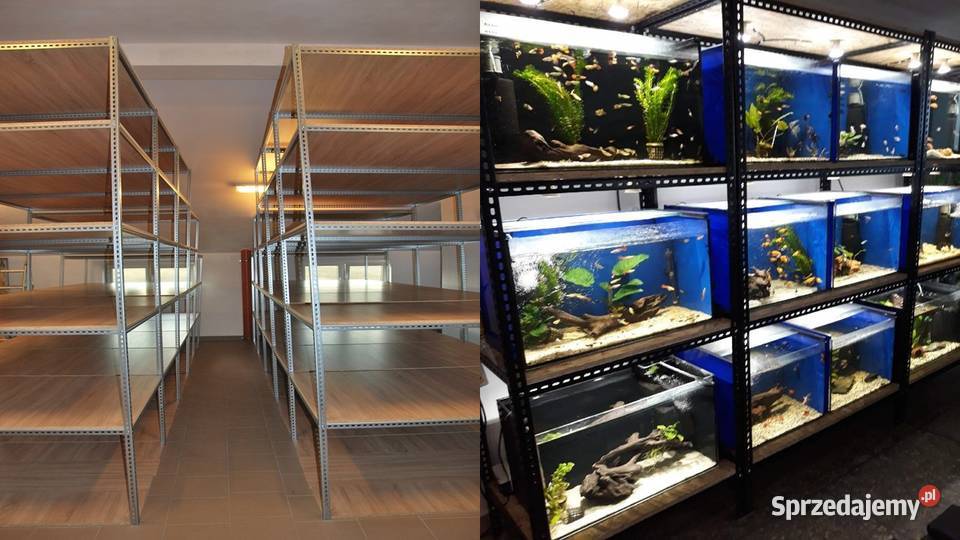 Regały metalowe półkowe paletowe sklepowe wg