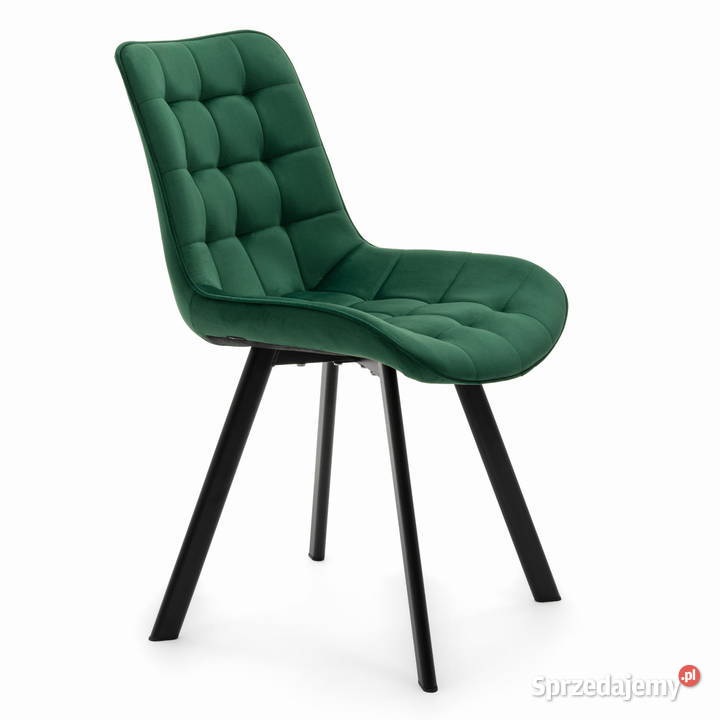 Krzesło Tapicerowane Tori Butelkowa Zieleń