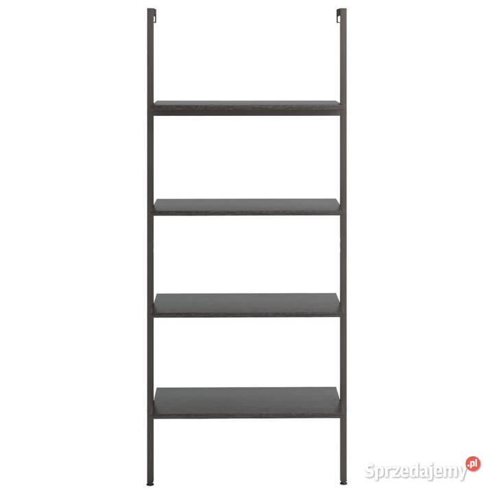 Regał z 4 półkami czarny 64x35x1525 WM336384 Regały Warszawa