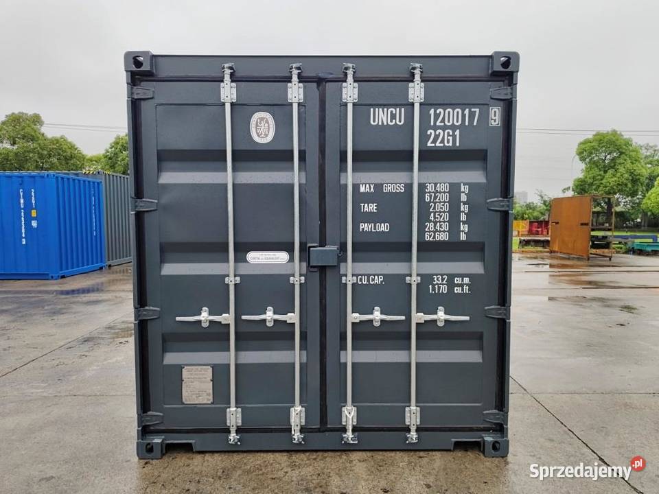 Kontener morski 6m 20 DV NOWY RAL 7031 i Gdańsk