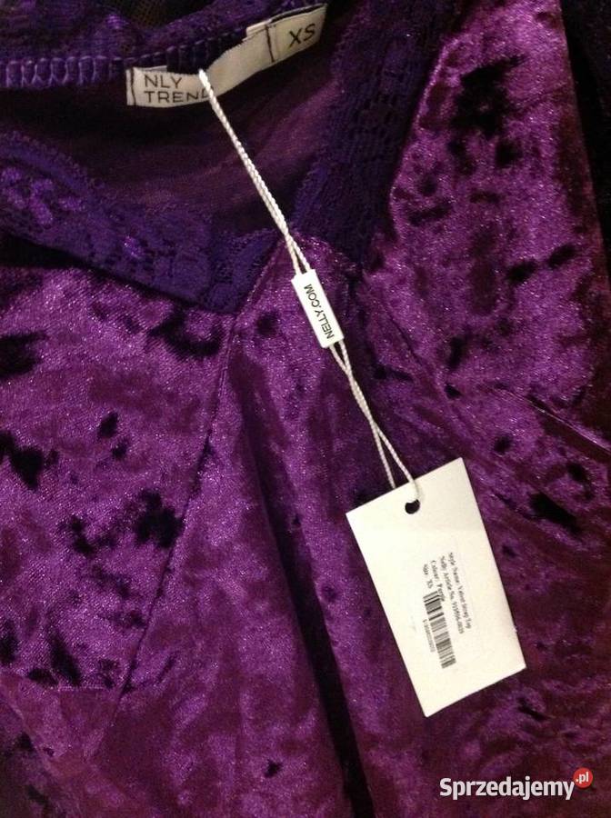 Top Welurowy Damski NELLY XS NOWY Nowa Sól