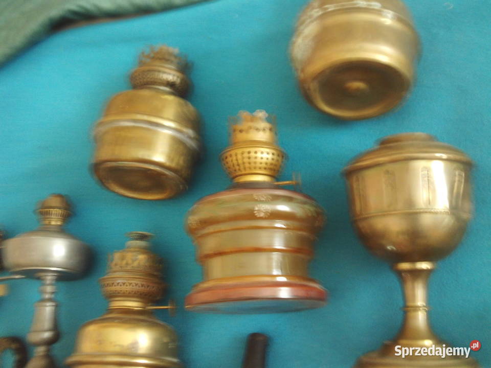 Stare lampy naftowe częścizbiorniki Kalisz