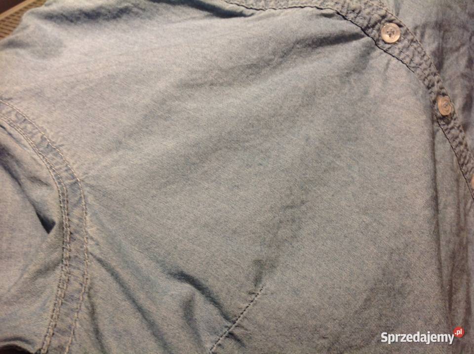 Mini Sukienka Jeans Koszulows Damska HM 38 Nowa Sól