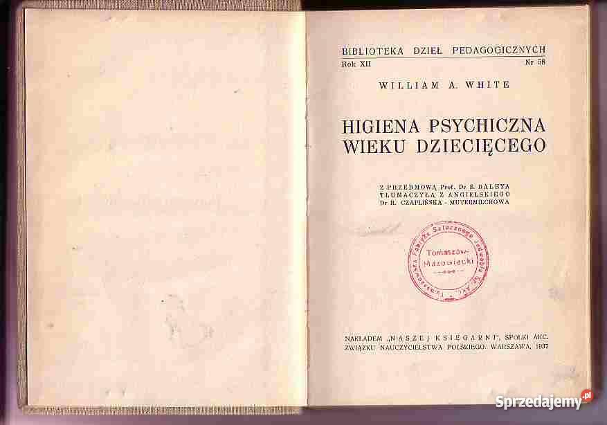 1517 HIGIENA PSYCHICZNA DZIECIĘCEGO WILLIAM A WH Czyrna sprzedam