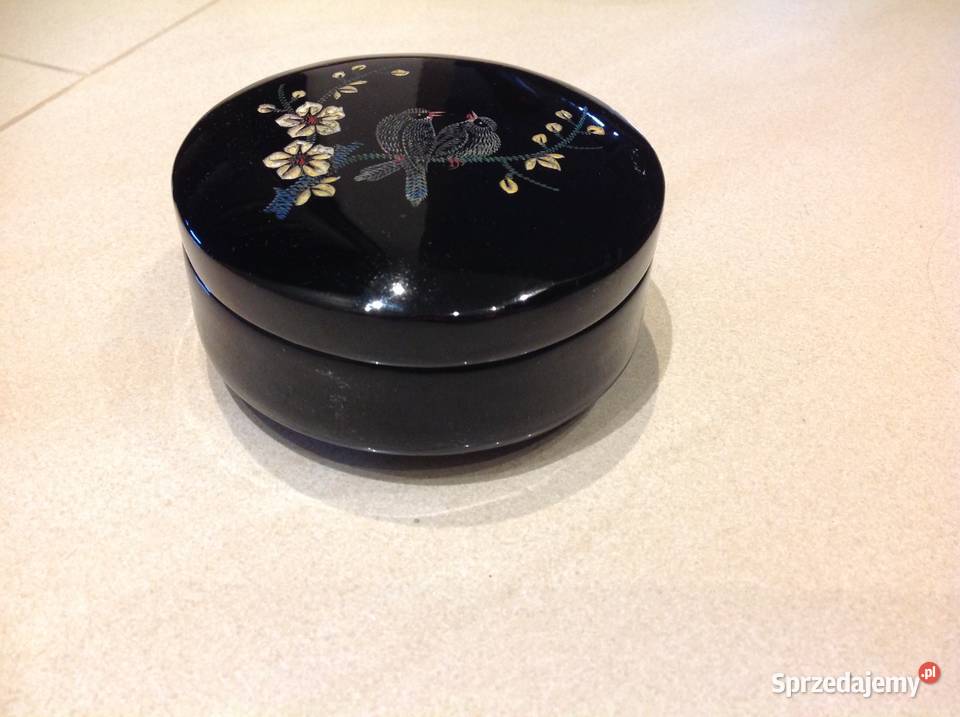 Pudełko Szkatułka z LAKI Ptaszki STARA lubuskie Nowa Sól sprzedam