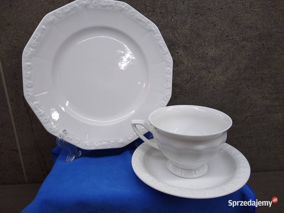 Trio Rosenthal Biała Maria Classic Rose Kalisz
