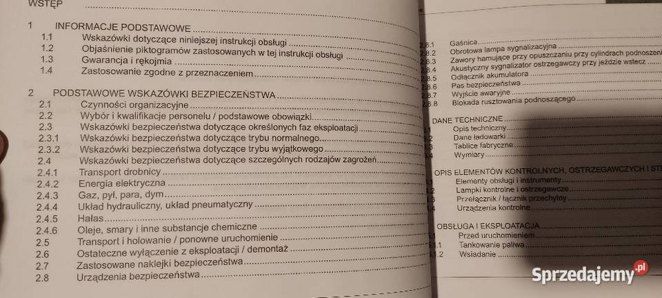 Instrukcja obsługi ładowarki Wecker WL 30 Stalowa Wola