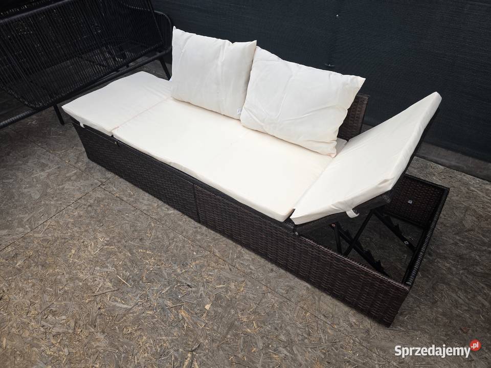 Ławka ogrodowa sofa leżak technorattan regulacja Wschowa