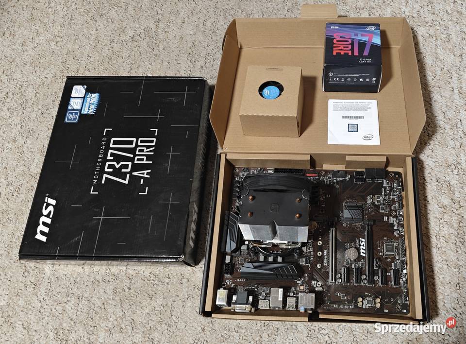Procesor Intel i79700 Płyta Główna MSI Z370A Pro