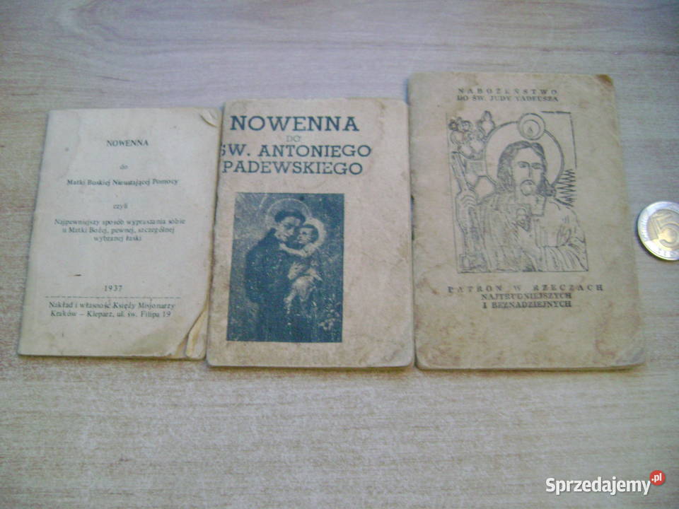 Starocie z PRL Dewocjonalia Zestaw 3 broszurki Gdynia